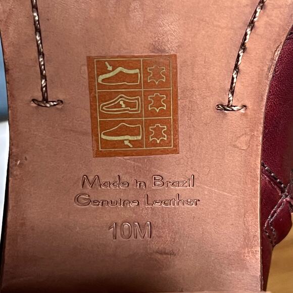 Rivet & Thread  Burgundy Ankle Boots Size 10 - Picture 11 of 11